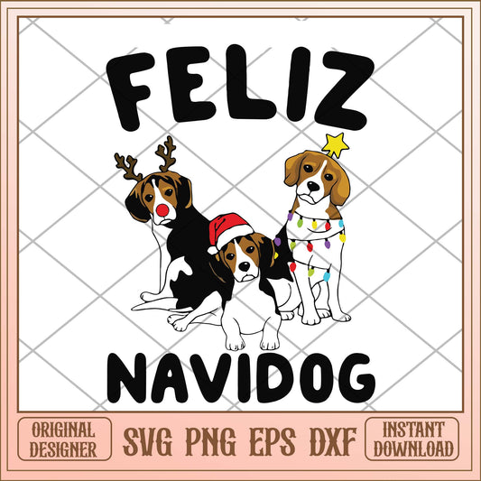 Feliz navidog svg, Christmas funny dog squad svg bundle, Christmas dog bundle