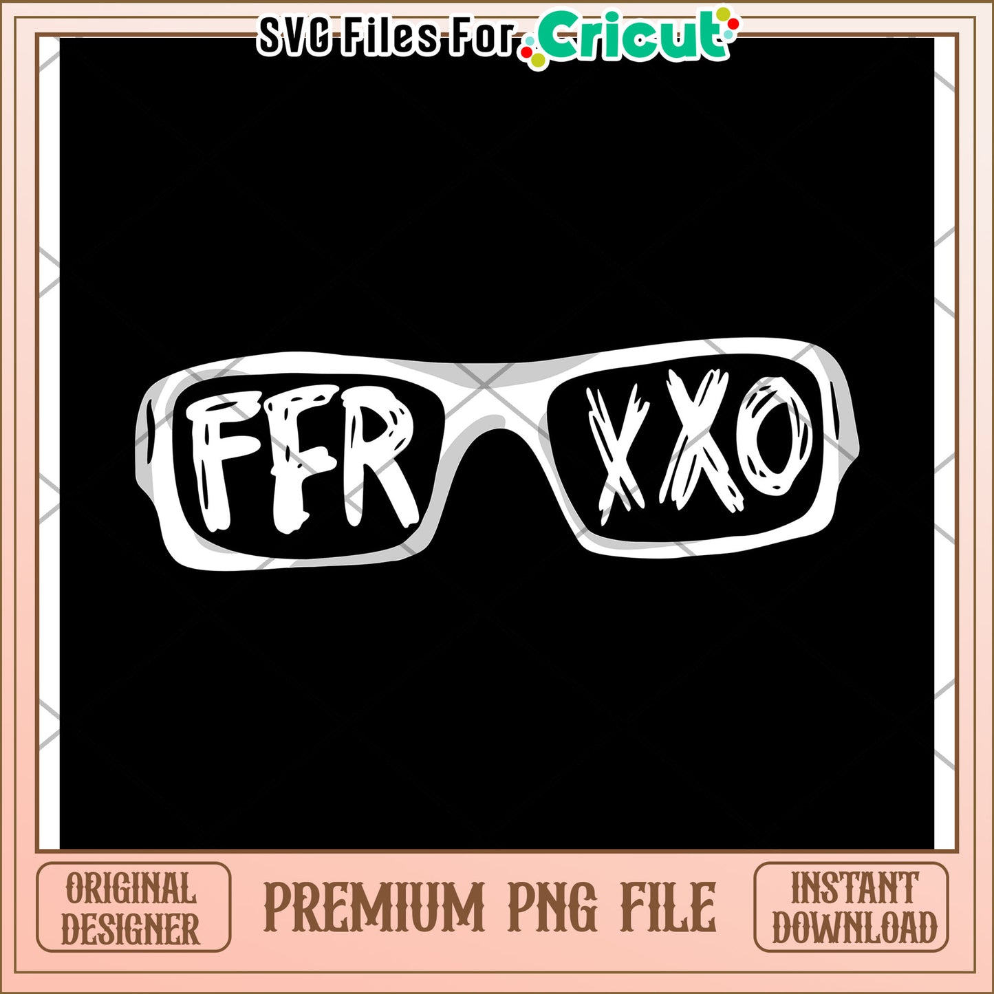Ferxxo glasses design png, feid concert design​ png, latin music png