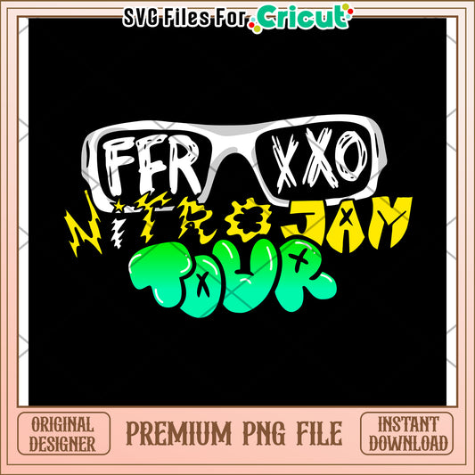 Ferxxo nitro jam tour png, feid concert design​ png, latin music png