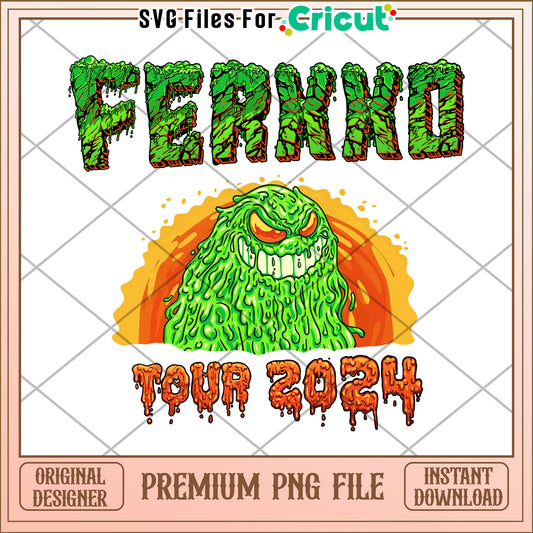 Ferxxo tour creepy design png, ferxxo calipsis tour​ png, urban music png