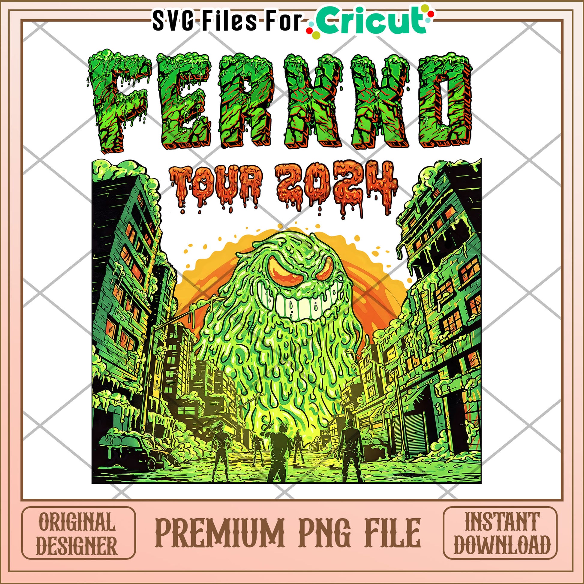 Ferxx tour 2024 design calipsis png, feid concert design png, calipsis tour artwork png