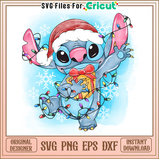 Festive SVG Design of Cute Alien Character for Holiday Crafts