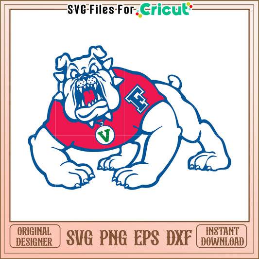 Fierce Bulldog Mascot SVG Design for Cricut Projects, Perfect for Team Spirit