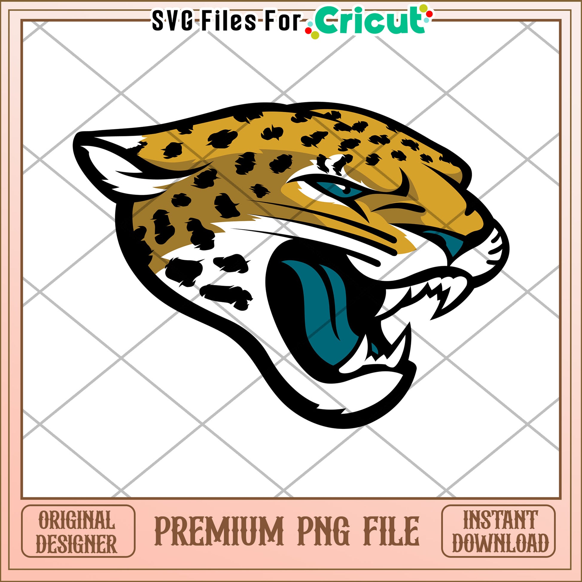 Fierce Leopard Head Design for Crafts, Perfect for Your Projects