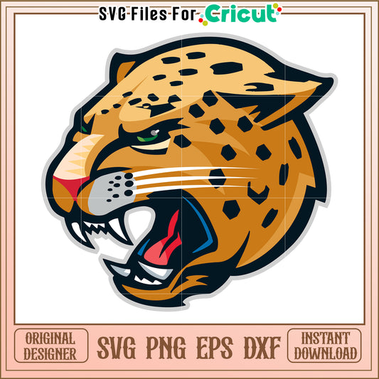 Fierce Leopard Head SVG Design for Cricut, Perfect for DIY Projects and Crafts