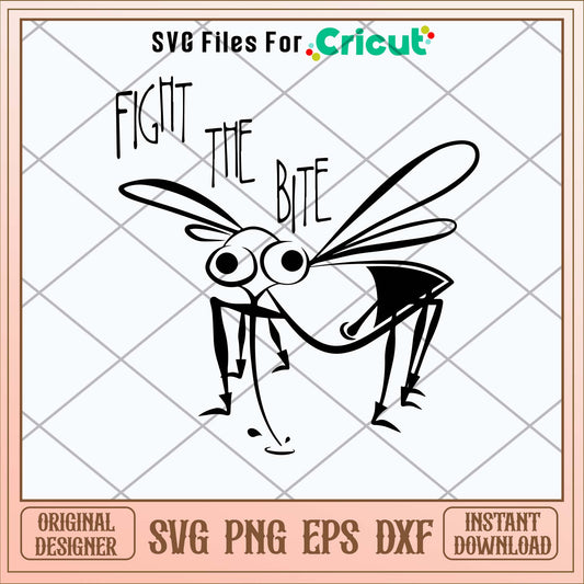 Fight the Bite Mosquito SVG Pest Insect Zika Virus Svg