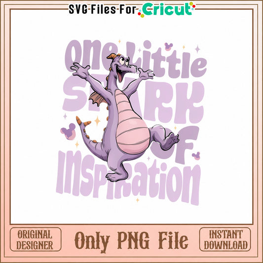 Figment Dragon Disney PNG, One Little Spark Of Inspiration, PNG