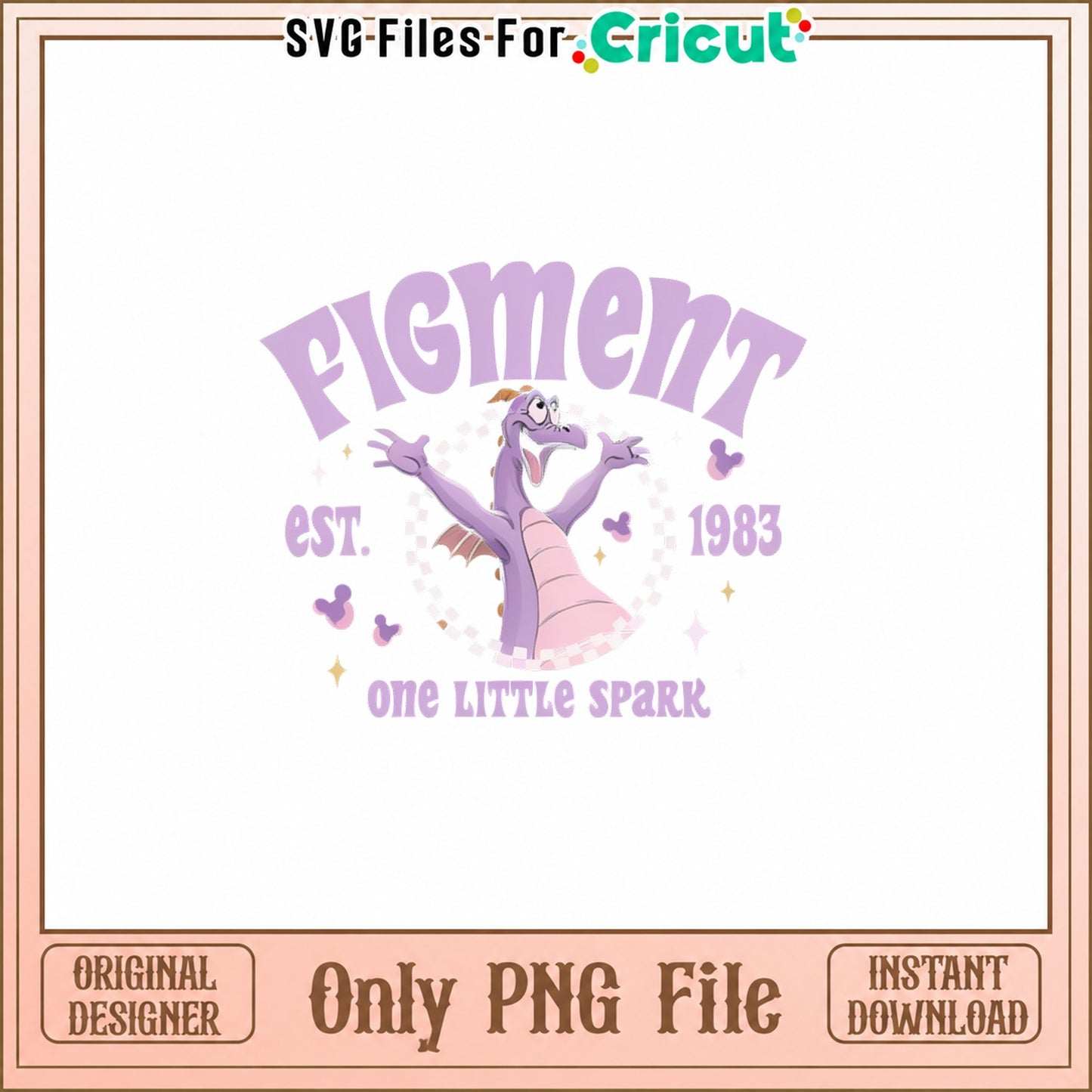 Figment Dragon PNG, Disney Epcot Character, One Little Spark PNG