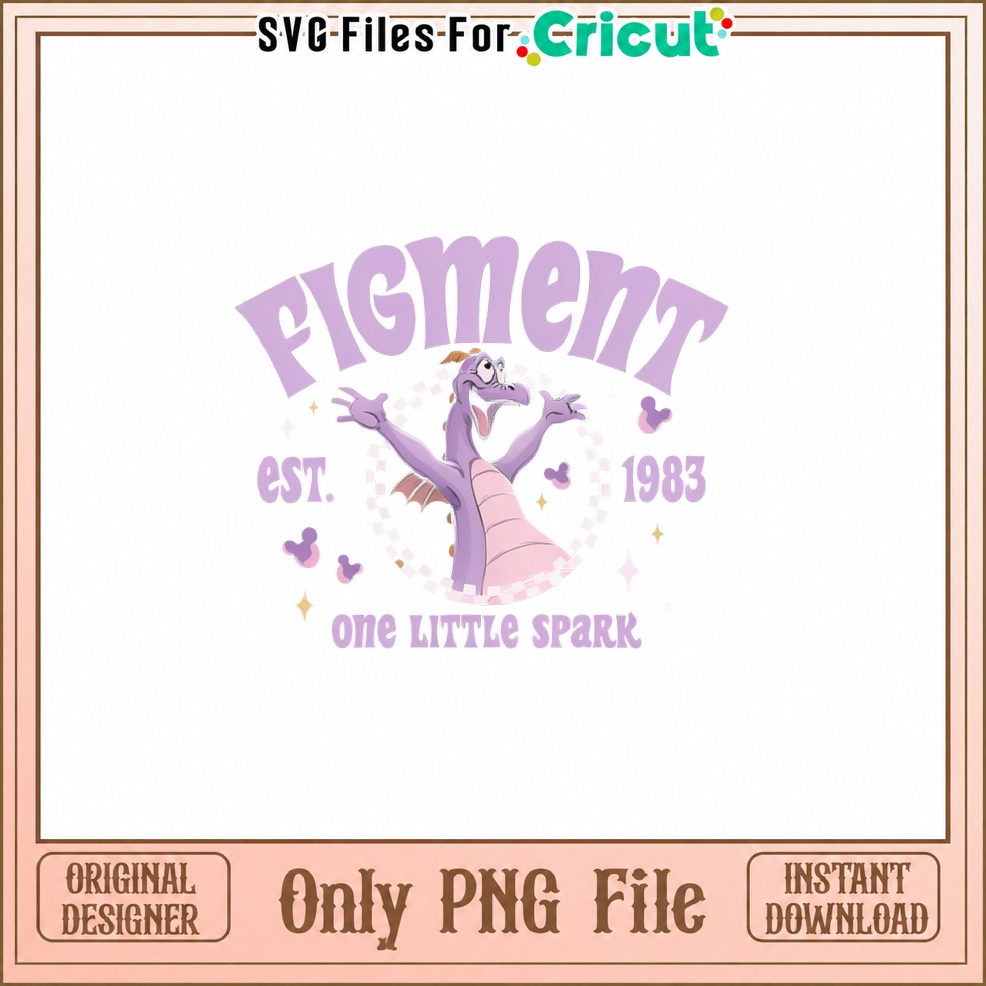 Figment Dragon PNG, Disney Epcot Character, One Little Spark PNG