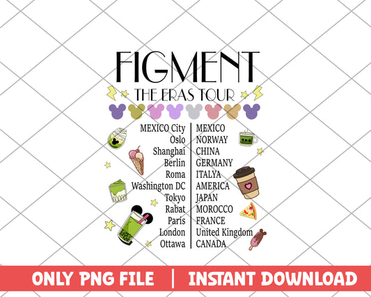 Figment the eras tour disney png