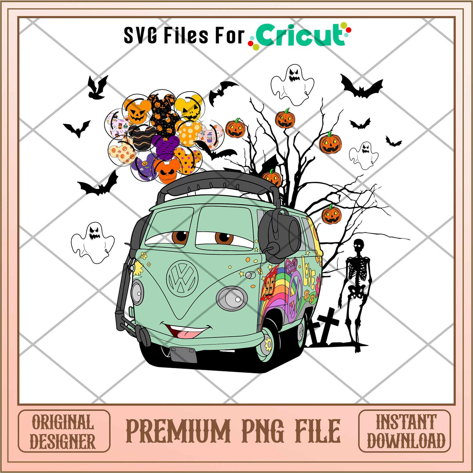 Fillmore  halloween png, car png, digital download