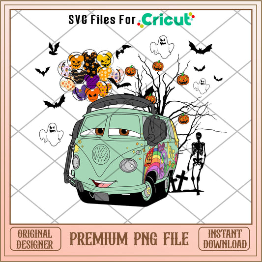 Fillmore  halloween png, car png, digital download