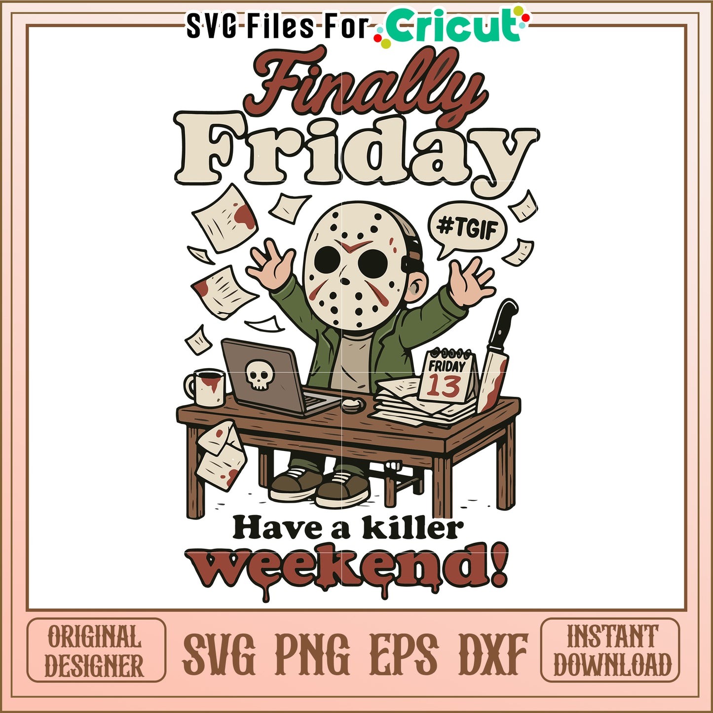 Finally friday svg, happy halloween svg, spirit halloween svg
