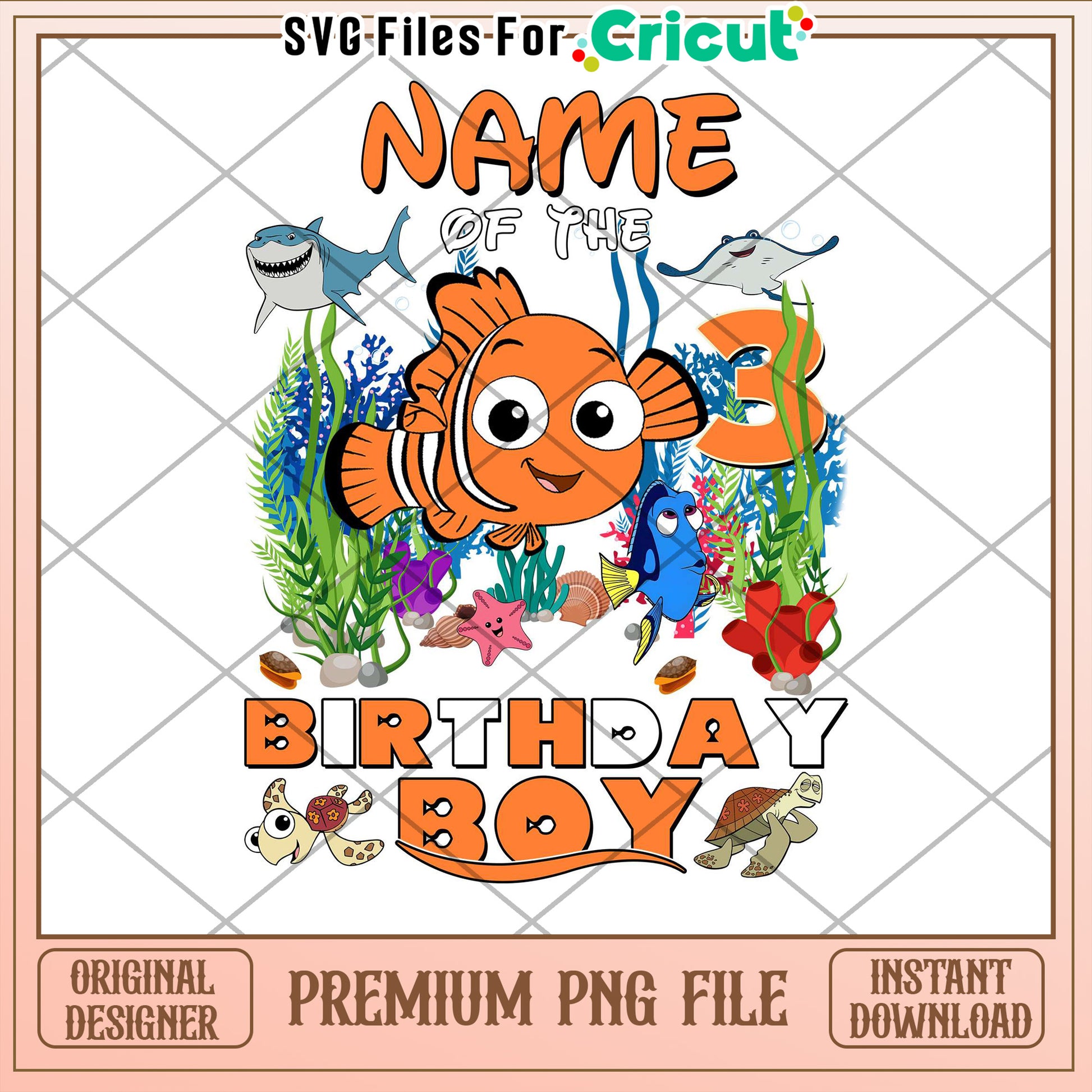 Finding Nemo Birthday Boy PNG