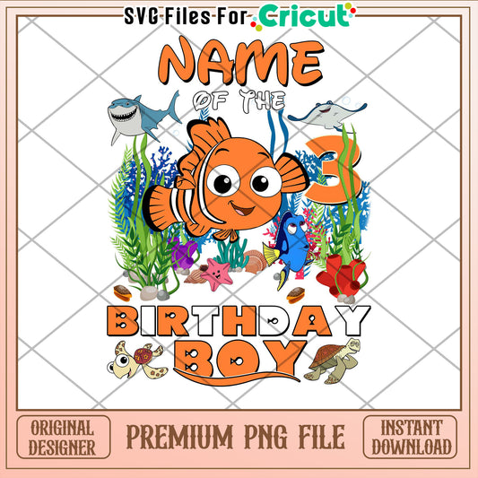 Finding Nemo Birthday Boy PNG