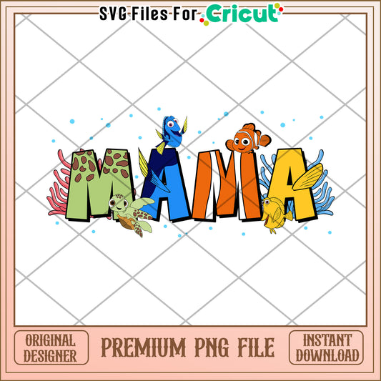 Finding Nemo Mania PNG Design