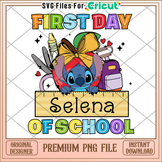 First day of school selena png, making learning fun​ png, back to school​ png