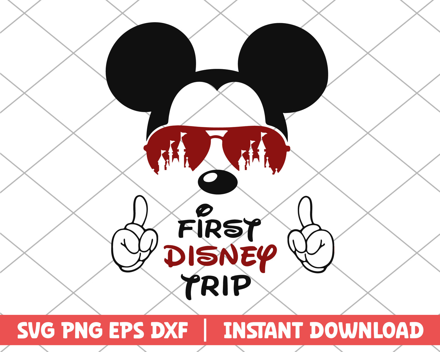 First disney trip mickey mouse disney svg