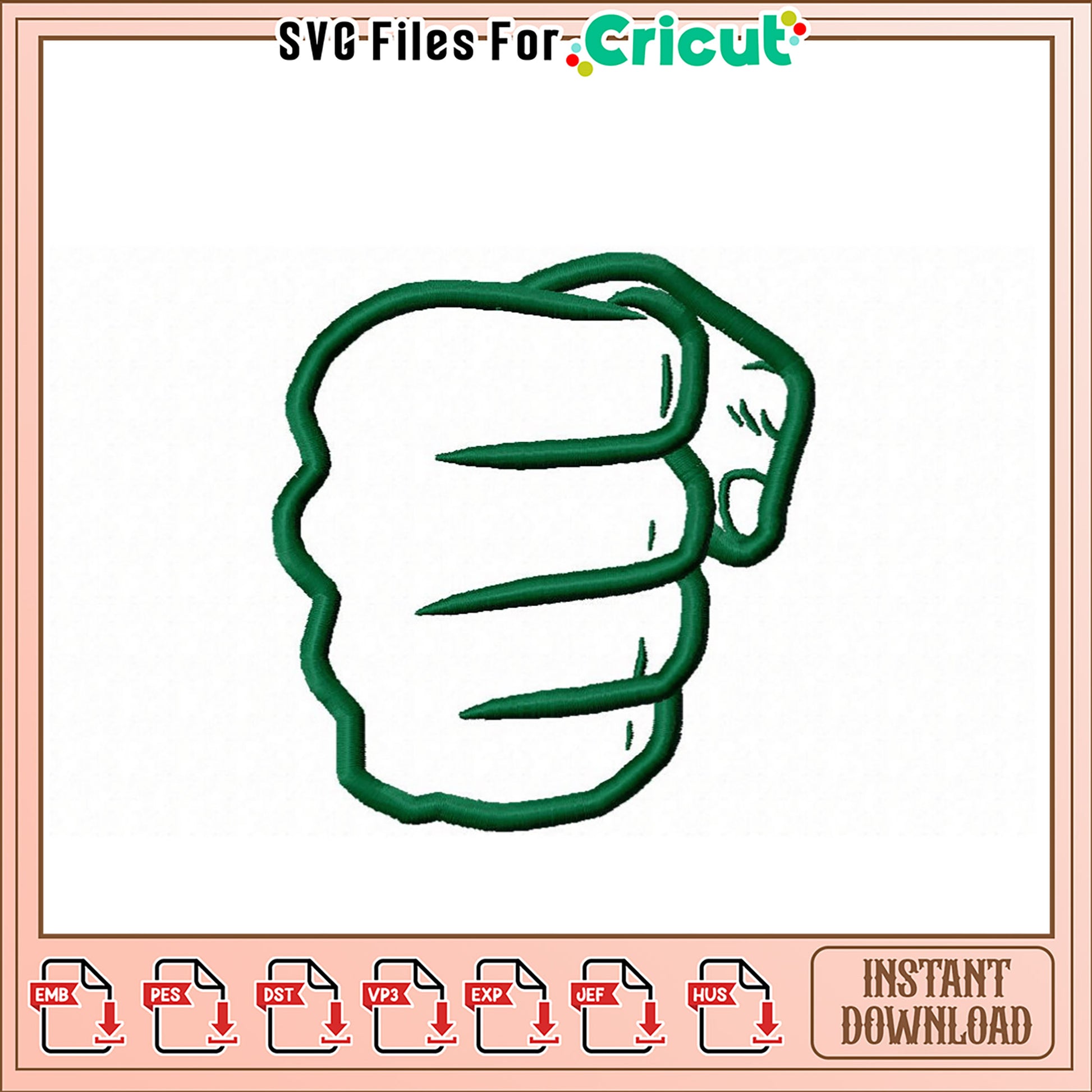 Fist Embroidery Design for Creative Textile Projects