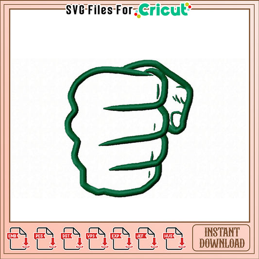 Fist Embroidery Design for Creative Textile Projects