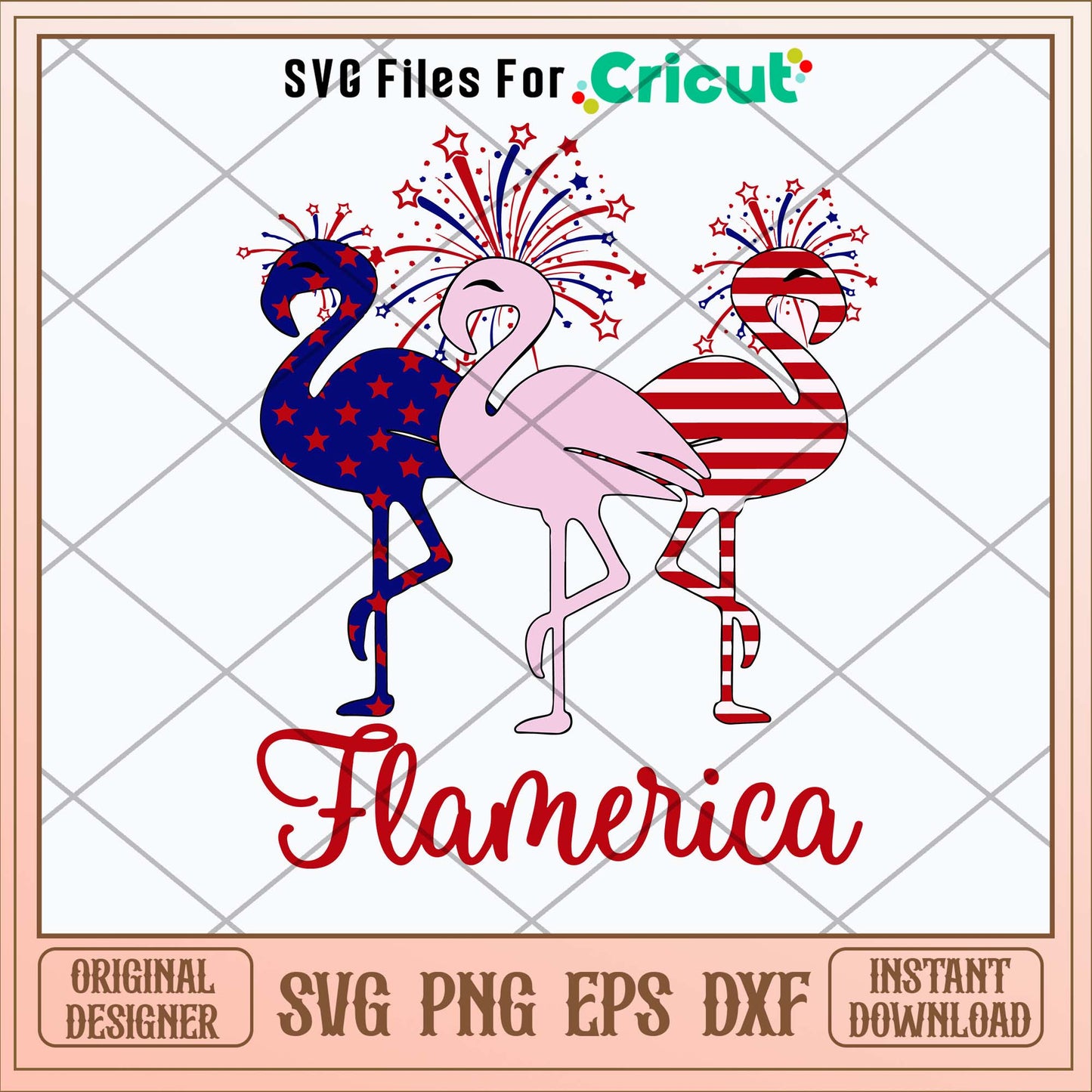 Flamerica Independence Day Svg