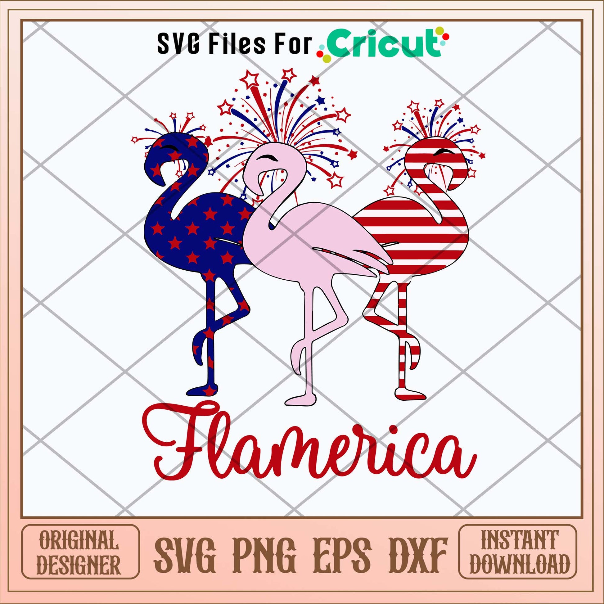 Flamerica Independence Day Svg