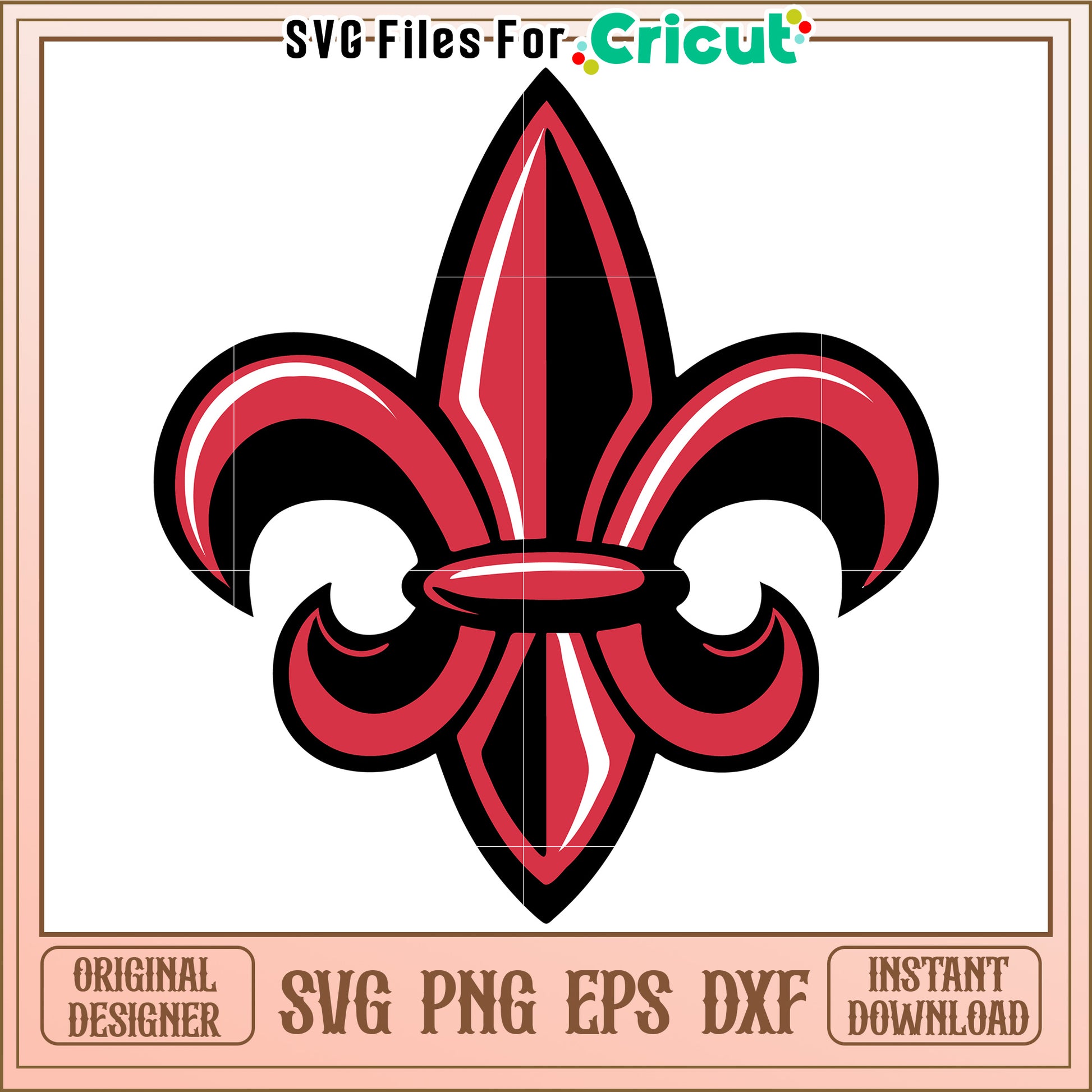 Fleur de Lis SVG Design for Crafting Projects, Instant Download for Cricut