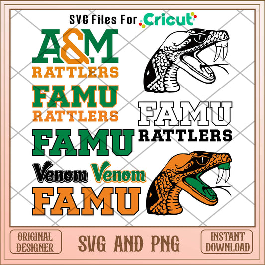 Florida A&M Rattlers svg, Florida A&M Rattlers svg bundle, NCAA svg