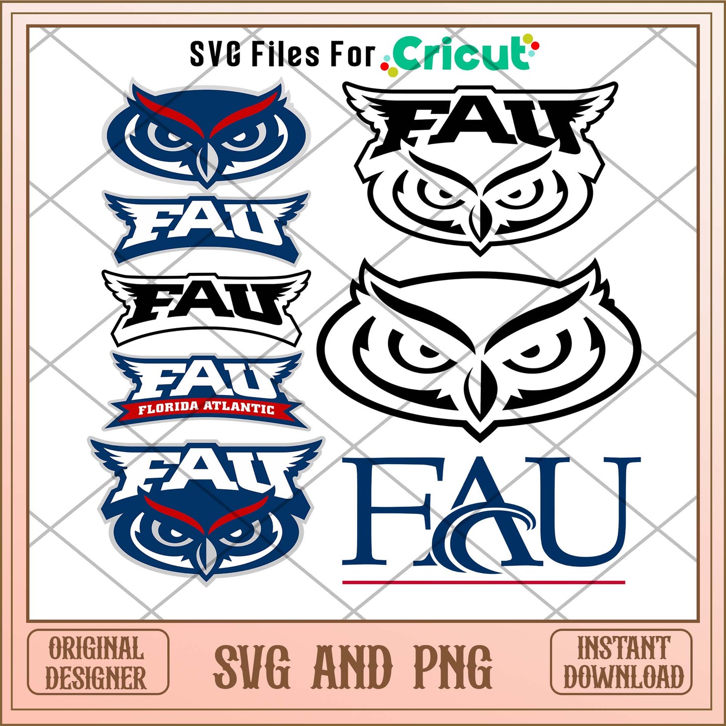 Florida Atlantic Owls svg, Florida Atlantic Owls svg bundle, NCAA svg