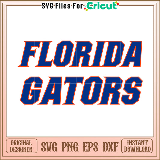 Florida Gators SVG File for Cricut, Perfect for Sports Vinyl Projects
