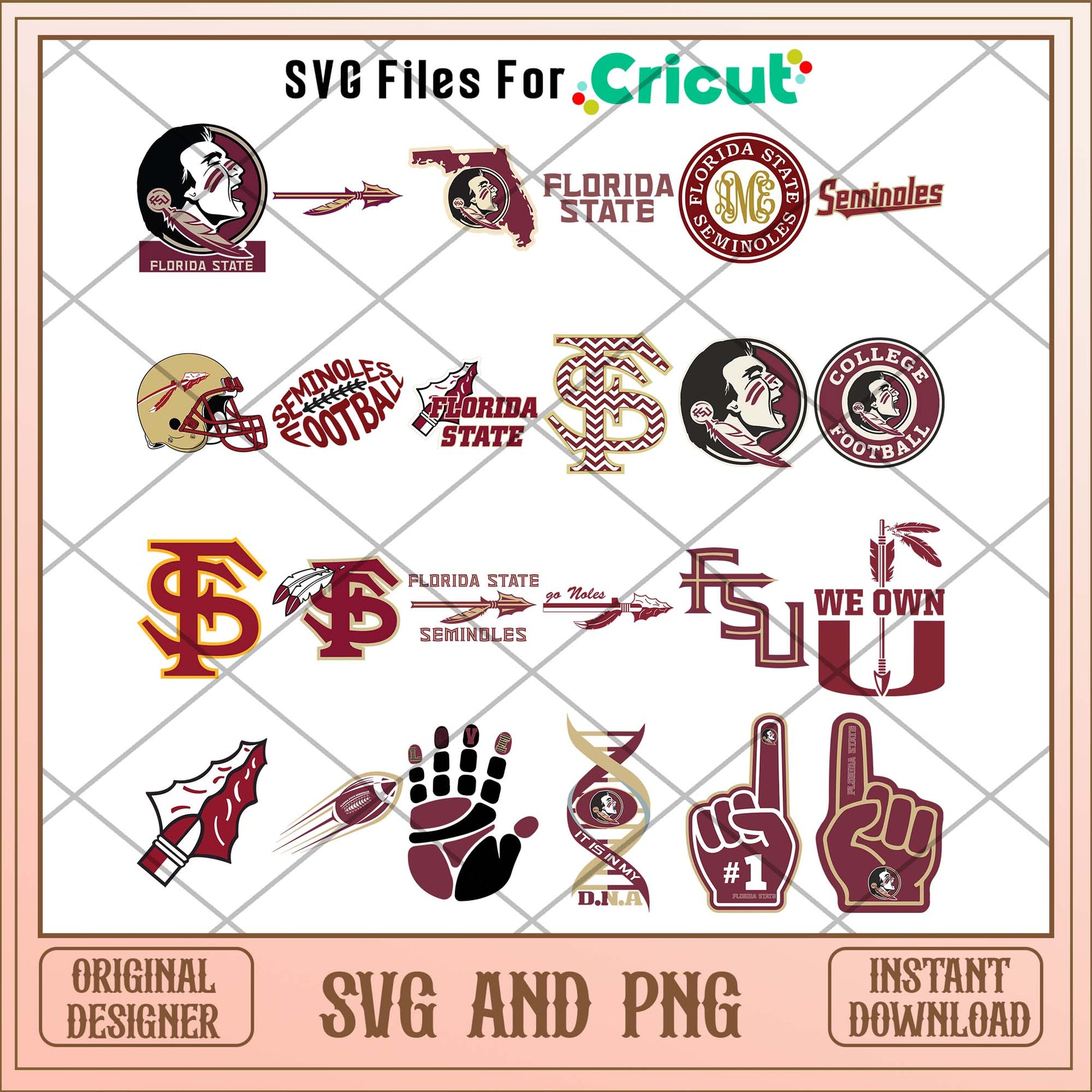 Florida State seminoles girl svg, Florida seminoles svg bundle, NCAA svg