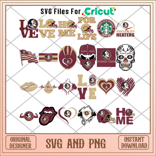 Florida State seminoles symbol svg, Florida seminoles svg bundle, NCAA svg