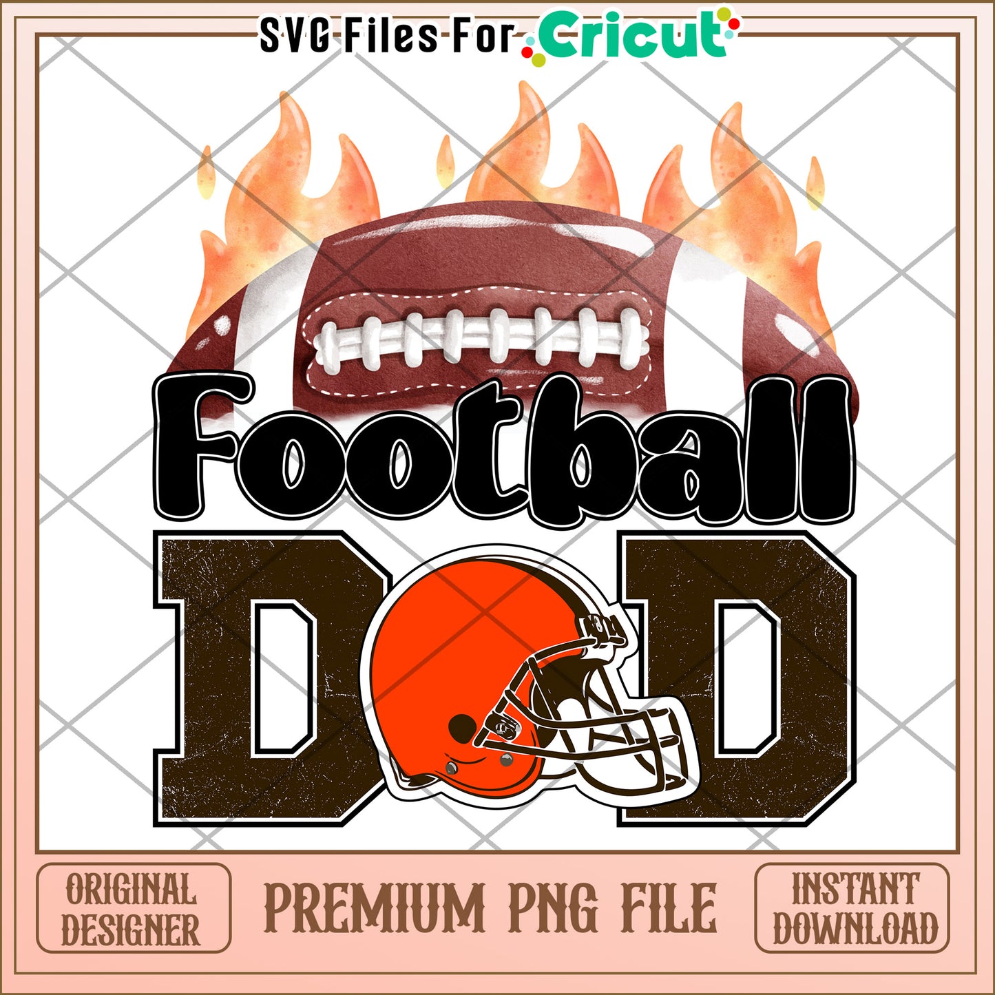 Football Dad Design, Perfect for Cricut Users and Crafts