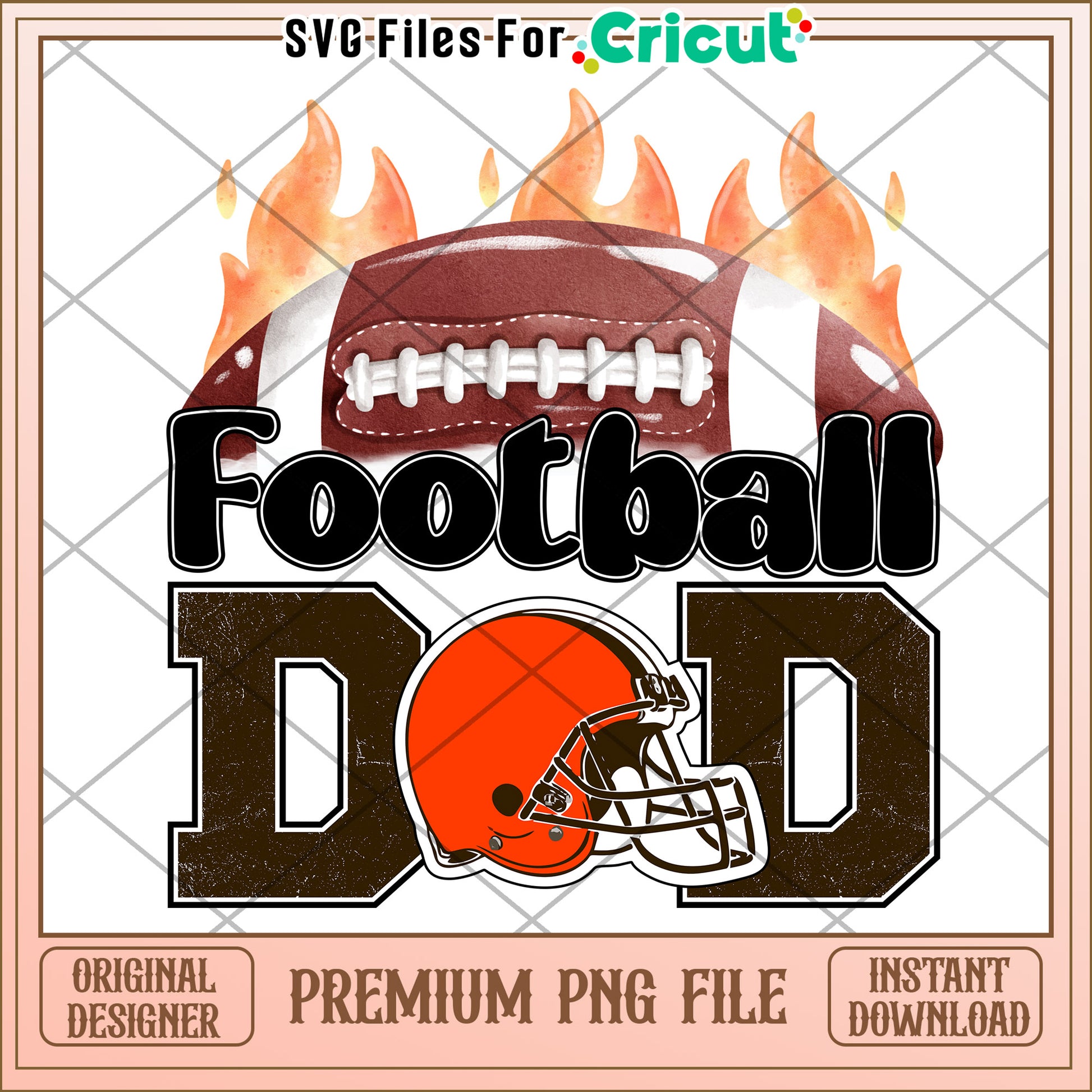 Football Dad Design, Perfect for Cricut Users and Crafts