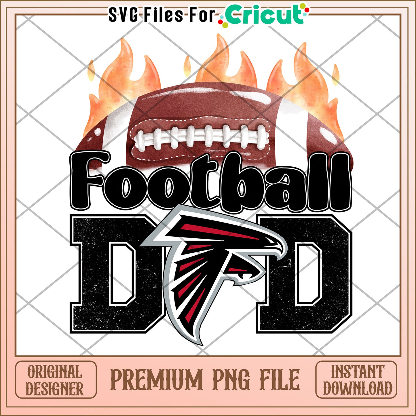 Football Dad Design, perfect for sports fans and Cricut users