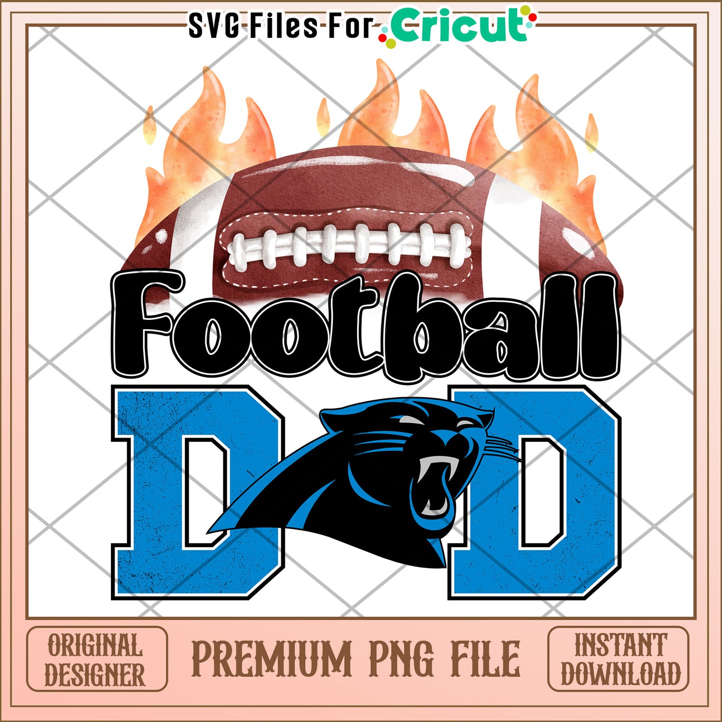 Football Design PNG for Cricut, Perfect for Game Day Crafts