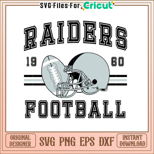 Football Helmet and Ball SVG Design for Fans