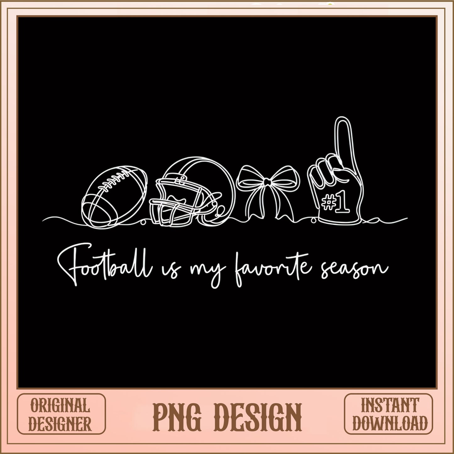 Football Is My Favorite Season PNG, Football Mom PNG, Game Day PNG