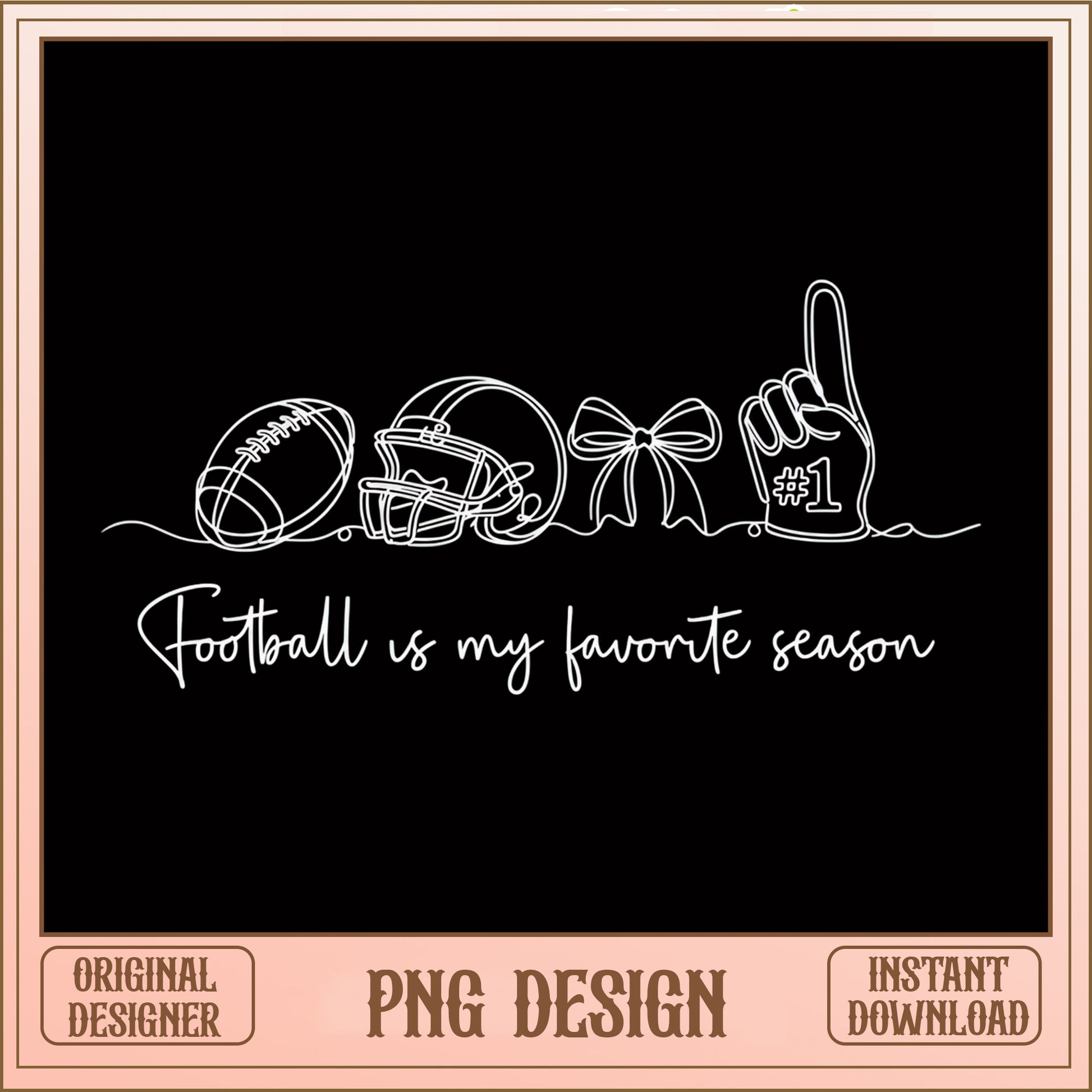 Football Is My Favorite Season PNG, Football Mom PNG, Game Day PNG