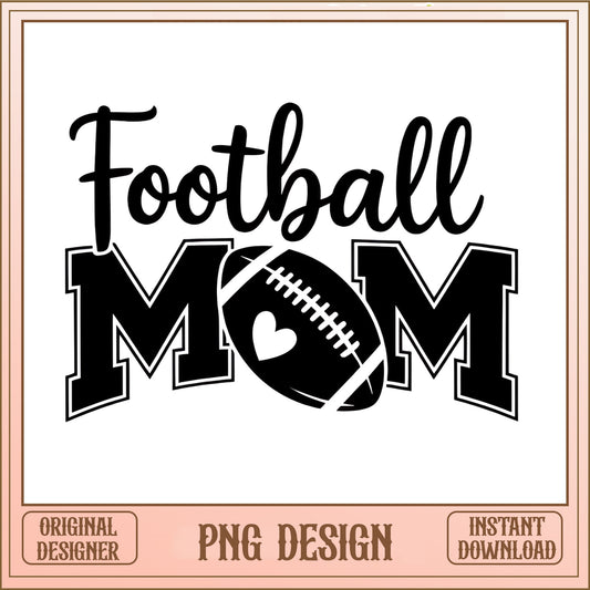 Football Mom PNG Design, Game Day Mom SVG, Sports Mom SVG PNG