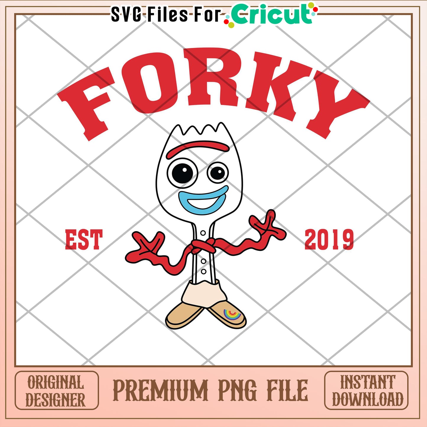 Forky PNG Toy Story Cricut Design