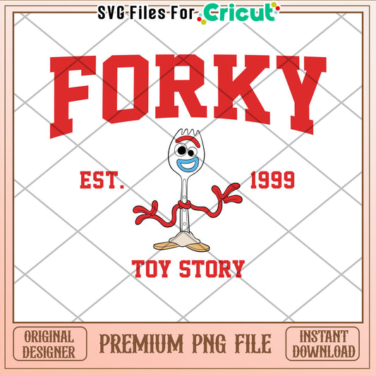 Forky Toy Story PNG Design Instant Download