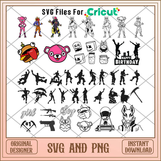 Fortnite svg bundle, Fortnite Game svg bundle - Svgfileforcricut 