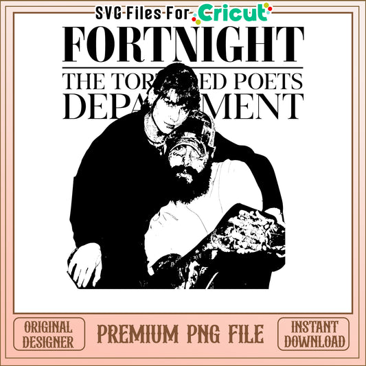 Fortnight the Tormented Poets Design, premium PNG for Cricut users