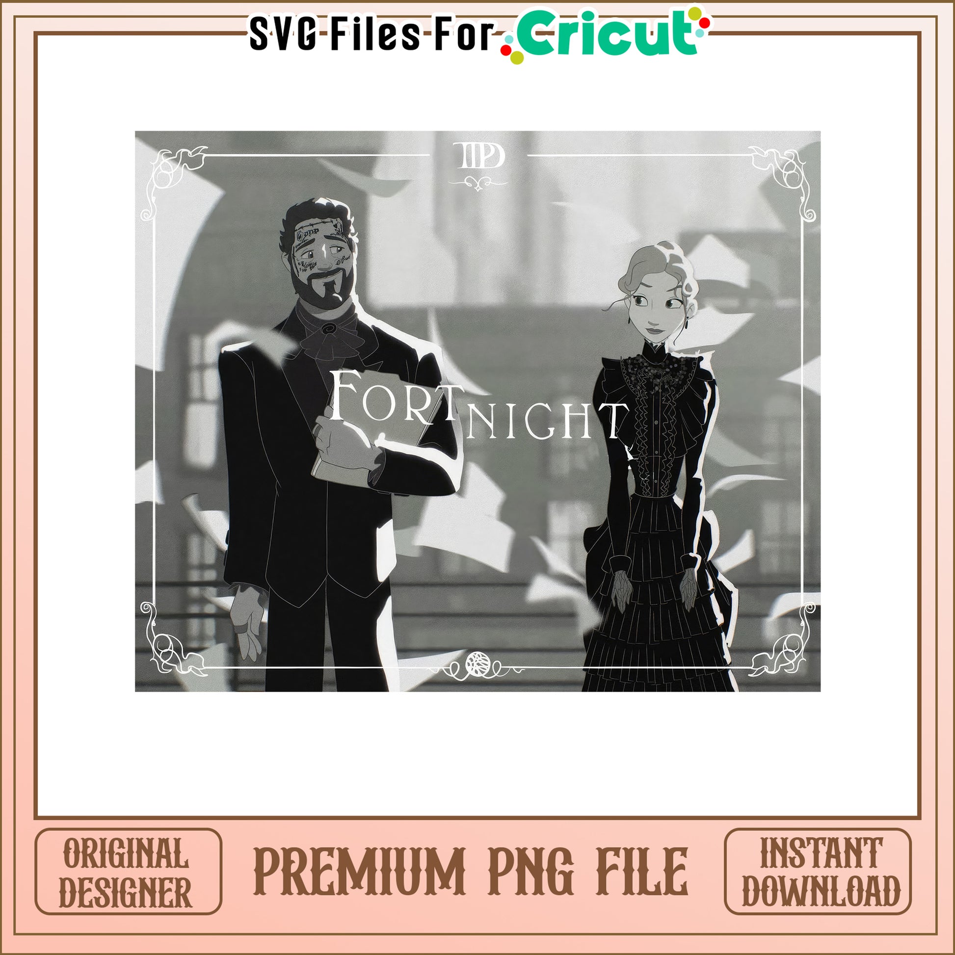 Fortnight themed PNG design for Cricut, instant download available