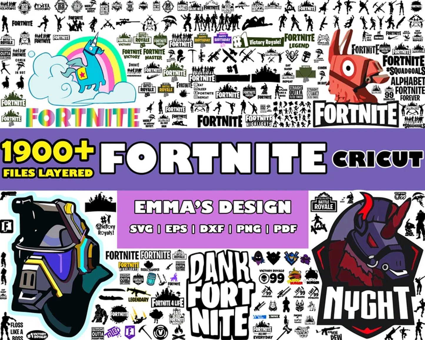 Fortnite cricut SVG Bundle