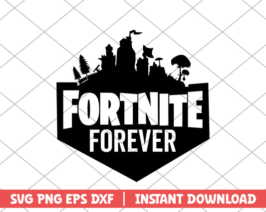 Fortnite forever cartoon svg 