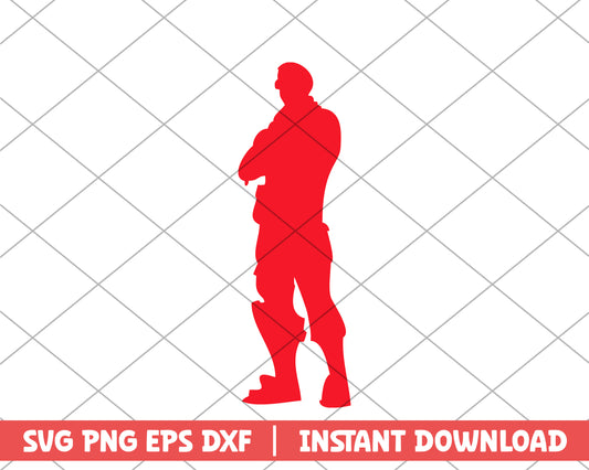Fortnite game orange shadow cartoon svg