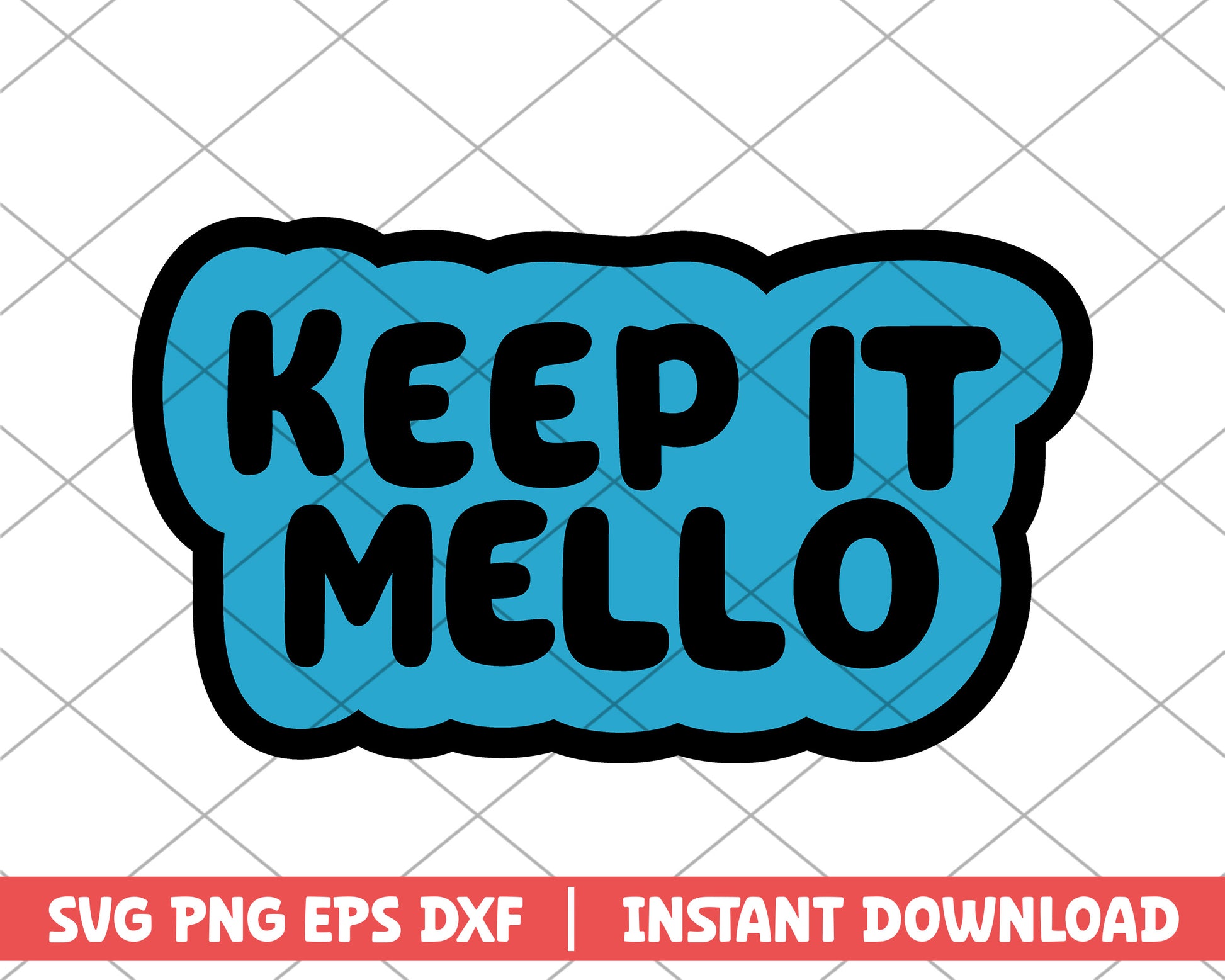 Fortnite keep it mello cartoon svg 