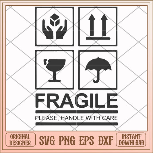 Fragile please handle with care svg, Fragile svg, funny svg